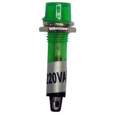 Voyant vert feu indicateur feu lumineux 220v miniature diamètre de perçage 7mm 230v 240v