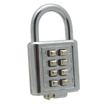 Cadenas antivols 25mm combinaison 4 chiffres code numero fermeture ouverture securisee fd 6038a