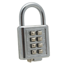 Cadenas antivols 25mm combinaison 4 chiffres code numero fermeture ouverture securisee fd 6038a