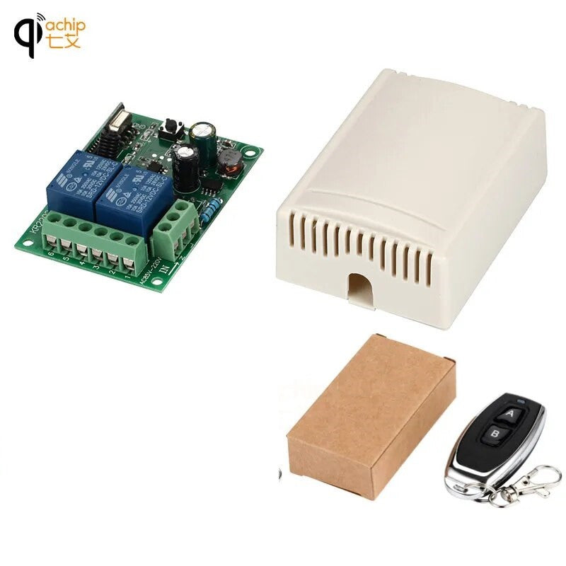 AC 220v 2ch 1 Télécommande Sans Fil Système De Commutateur De Lumière Commutateur De Relais ECLATS DESTOCKAGE