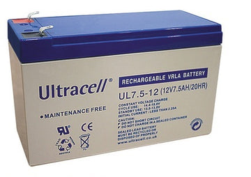 Accumulateur etanche plomb 7ah 7.2ah gel batterie rechargeable 7.5ah 12v solaire accu - ECLATS DESTOCKAGE