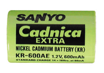 Accumulateur sanyo ni cd kr-600ae 1.2v 0.6ah accu rechargeable 600 mah ø17mm alkr-600ae - ECLATS DESTOCKAGE