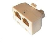Adaptateur 2 x rj45 8p8c Male femelle doubleur dedoubleur modulaire ECLATS DESTOCKAGE