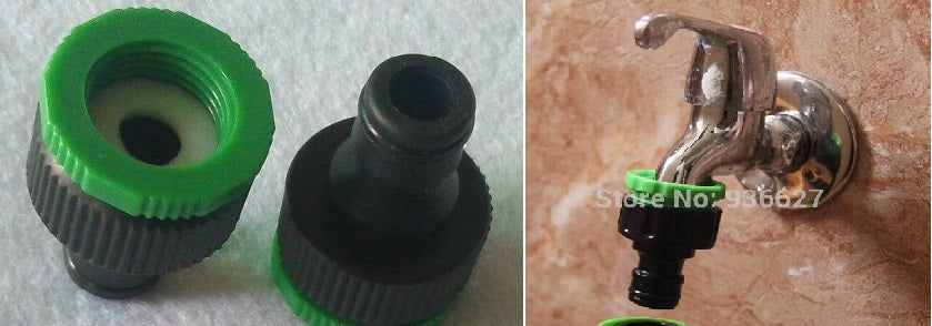 Adaptateur 3/4 1/2 tube arrosage extensible hose retractable robinet jardin pistolet ECLATS DESTOCKAGE