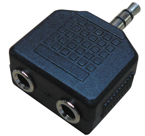 Adaptateur ac-012 jack mâle droit 3.5 stereo vers 2 x jack femelle droit 3.5 stereo ECLATS DESTOCKAGE