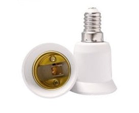 Adaptateur ampoule led e14 a e27 culot 12v 24v 48v 220v convertisseur lampe douille ECLATS DESTOCKAGE