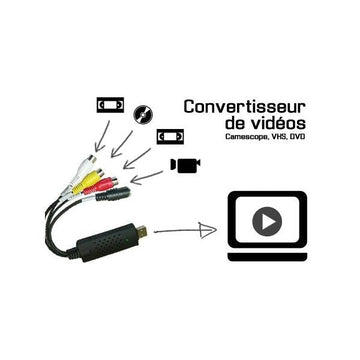Adaptateur analogique audio usbvg5 usb carte acquisition video cmp convertisseur k7 video ECLATS DESTOCKAGE