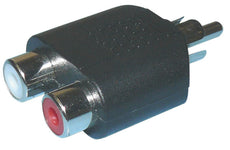 Adaptateur cinch mâle 2 cinch femelle rca