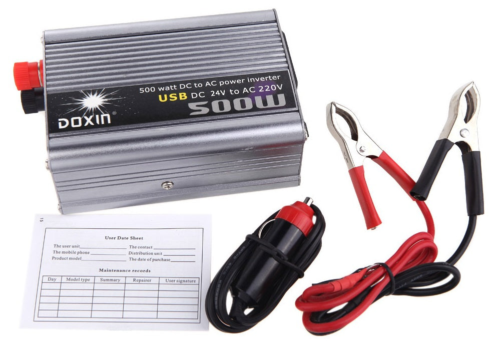 Adaptateur continue 24v 220v 500w crete convertisseur 20v-30v transformateur - ECLATS DESTOCKAGE