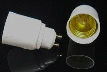 Adaptateur convertisseur gu10 a e27 douille lampe ampoule led adaptation culot 12v 24v 48v 220v ECLATS DESTOCKAGE