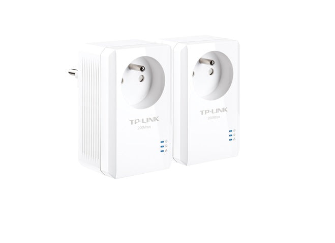 Adaptateur cpl av200 prise intégrée plug and play rj45 femelle kit demarrage ECLATS DESTOCKAGE