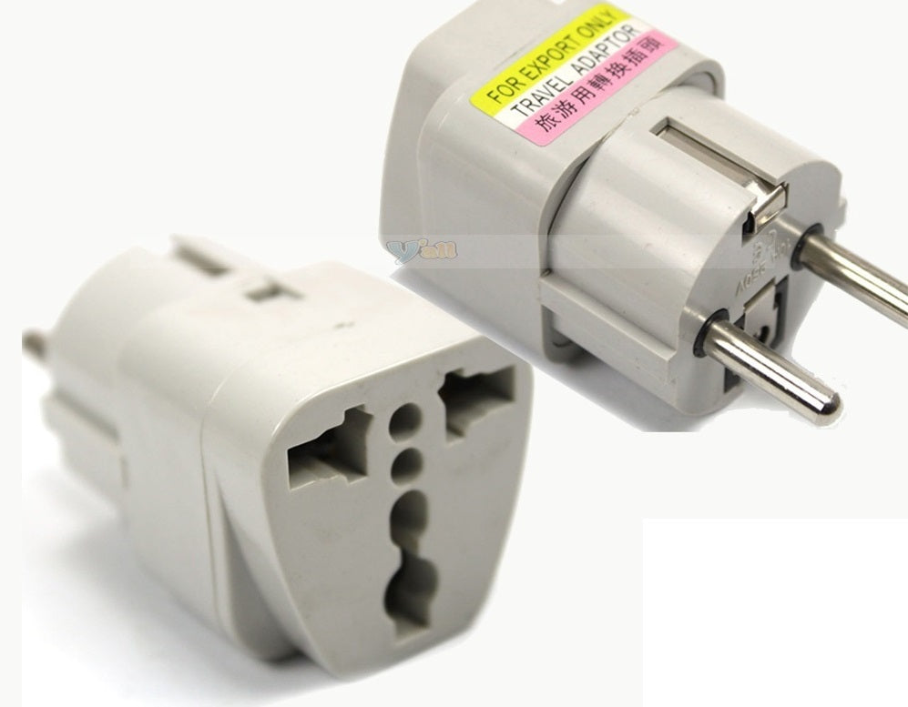 Adaptateur de voyage du monde entier prise vers l europe france allemagne uk - ECLATS DESTOCKAGE