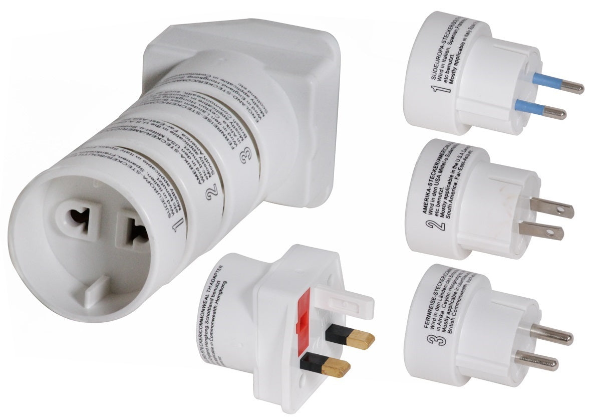 Adaptateur de voyage us europe du sud afrique asie angleterre irlande chypre hong Kong kenya ecosse - ECLATS DESTOCKAGE