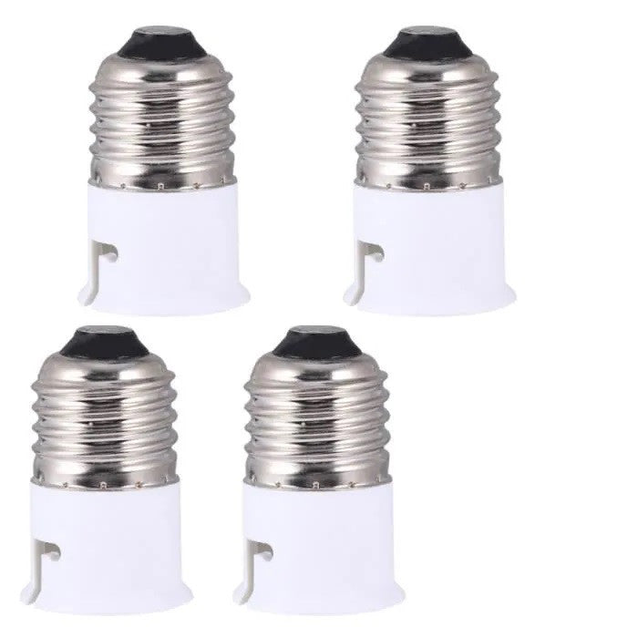 4 Adaptateur e27 a b22 convertisseur douille lampe ampoule led adaptation culot 12v 24v 48v 220v ECLATS DESTOCKAGE
