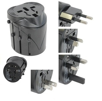 Adaptateur electrique universel prise secteur voyage 150 pays europe usa uk japon suisse - ECLATS DESTOCKAGE