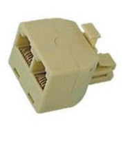 Adaptateur rj11 mâle vers rj45 dedoubleur modulaire 6p4c tcu9 1 mâle 2 femelle 6p4c 8p6c ECLATS DESTOCKAGE