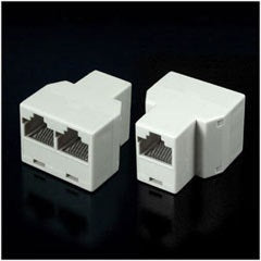 Adaptateur rj45 8p8c femelle 2xrj45 femelle dedoubleur doubleur modulaire ECLATS DESTOCKAGE