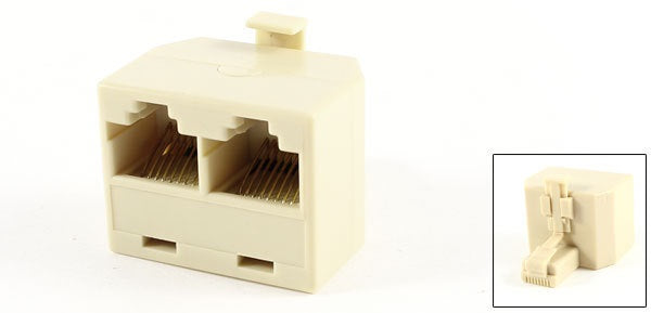Adaptateur rj45 Male 2 x rj45 femelle 8p8c doubleur dedoubleur modulaire ECLATS DESTOCKAGE