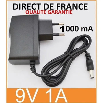 Adaptateur secteur compatible 0.3a jusqua 0.9a 110v 220v vers 9v ac dc 1a ECLATS DESTOCKAGE