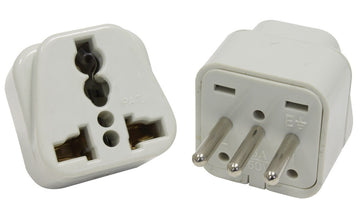 Adaptateur secteur electrique voyage fiche italie uruguay vers prise europe 10a 250v convertisseur - ECLATS DESTOCKAGE