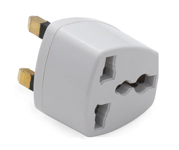 Adaptateur secteur prise electrique europeenne vers fiche gb uk anglaise voyage grande bretagne - ECLATS DESTOCKAGE