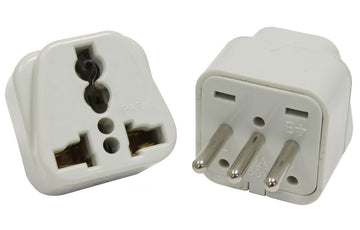 Adaptateur secteur voyage fiche chilie uruguay italie vers prise europe 10a 220v convertisseur - ECLATS DESTOCKAGE