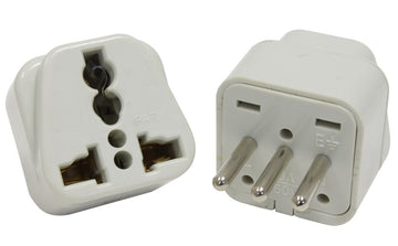 Adaptateur secteur voyage fiche electrique chili uruguay italie vers prise europe 110v convertisseur - ECLATS DESTOCKAGE