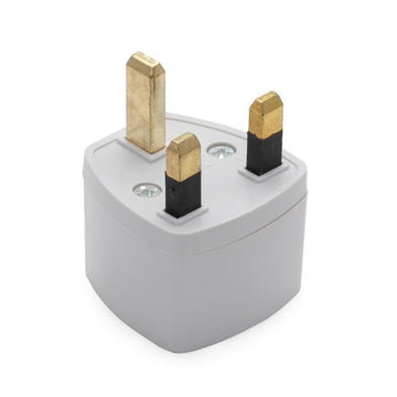 Adaptateur secteur voyage uk prise electrique europeenne vers fiche anglaise grande bretagne - ECLATS DESTOCKAGE