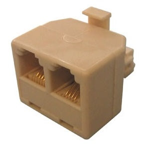 Adaptateur telephonique voyage rj12 mâle 2 rj12 femelle 6p4c dedoubleur tcu7 ECLATS DESTOCKAGE