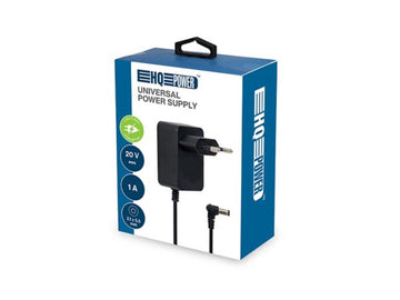Adaptateur universel 220v 20VCC 1A 20 W cable avec connecteur DC 5.5 x 2.1 mm PSS6E2010 ECLATS DESTOCKAGE