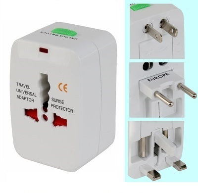 Adaptateur universel secteur prise electrique voyage italie espagne europe usa uk australie 150 pays - ECLATS DESTOCKAGE