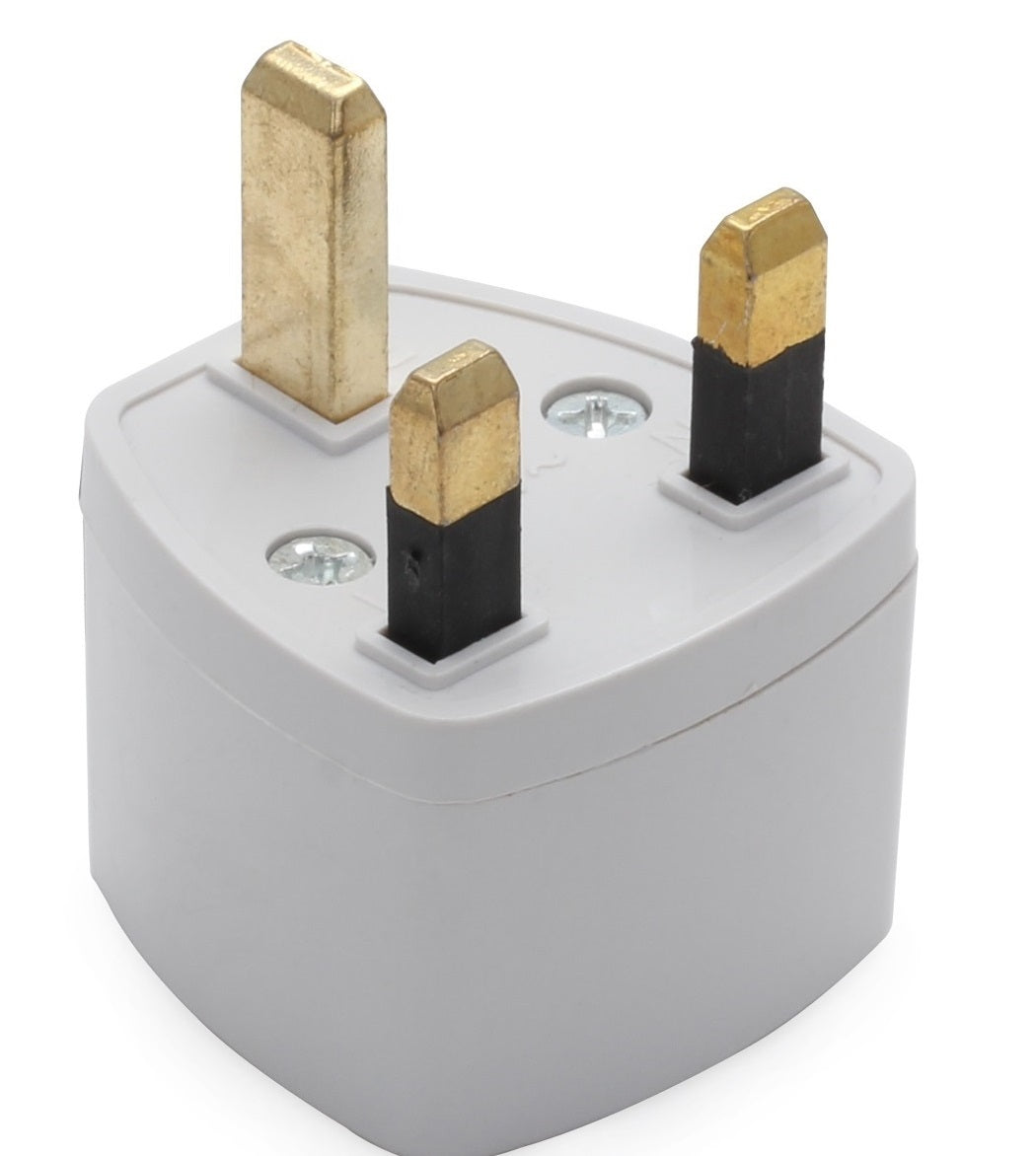 Adaptateur voyage prise secteur electrique fiche anglaise grande bretagne gb uk europe - ECLATS DESTOCKAGE