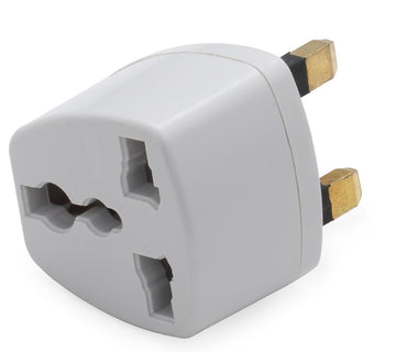 Adaptateur voyage secteur gb uk prise electrique europeenne vers fiche anglaise grande bretagne - ECLATS DESTOCKAGE