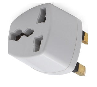 Adaptateur voyage secteur grande bretagne gb uk prise europeenne vers fiche anglaise - ECLATS DESTOCKAGE