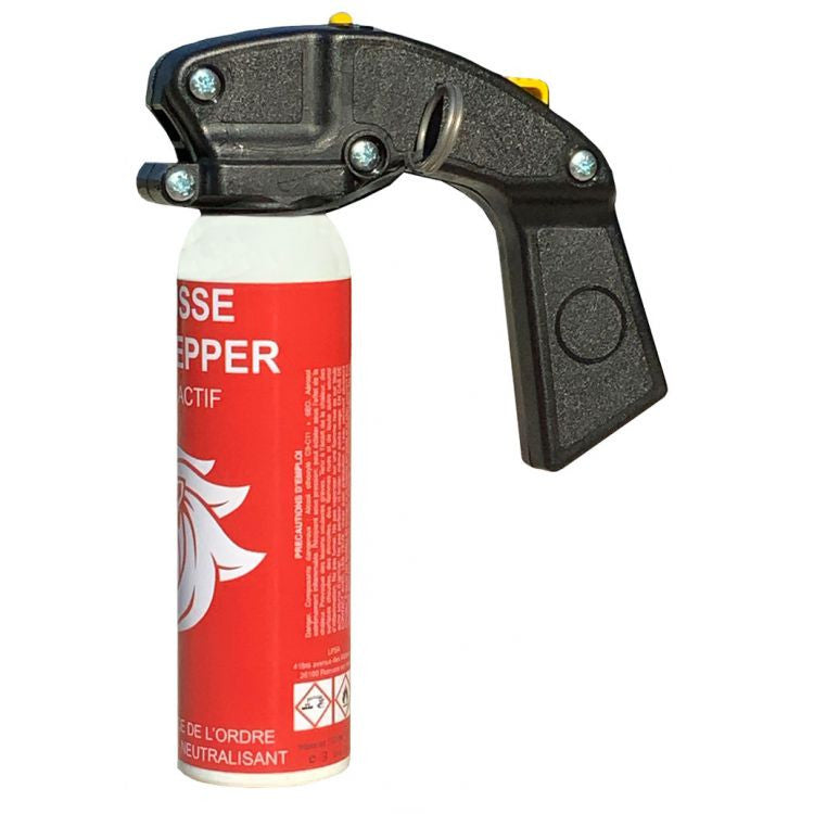 Aerosol de defense anti agression mousse poivre rouge 100ml a poignee incapacitant neutralisant ECLATS DESTOCKAGE