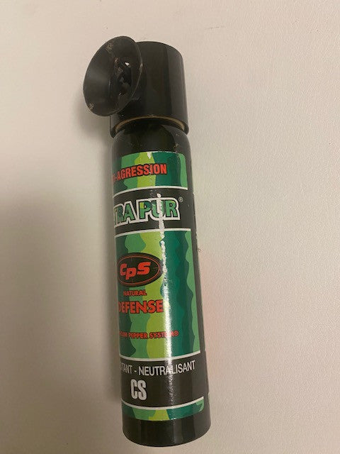 Aerosol gaz paralysant cs 2% 75ml bombe lacrymogene spray légitime défense securite police armee ECLATS DESTOCKAGE