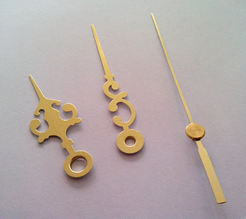 Aiguilles de rechange dorées 5cm 6.8cm pour mecanisme horloge quartz ECLATS DESTOCKAGE