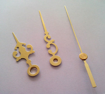 Aiguilles de rechange dorées 5cm 6.8cm pour mecanisme horloge quartz ECLATS DESTOCKAGE