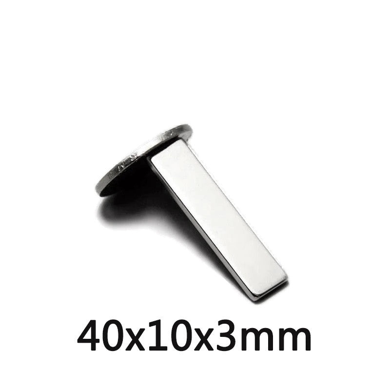 Aimant Permanent 40x10x3mm N35 Super puissant Néodyme coupure eclairage led frigo refrigerateur ECLATS DESTOCKAGE