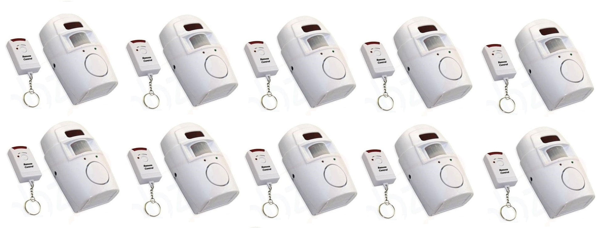 10 Alarme detecteur ir de mouvement autonome 10 télécommande et sirene st205 volumétrique infrarouge ECLATS DESTOCKAGE