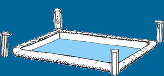 alarme electronique barriere infrarouge piscine 4 laser protection securite barriere cloture piscine ECLATS DESTOCKAGE