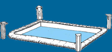 alarme electronique barriere infrarouge piscine 4 laser protection securite barriere cloture piscine ECLATS DESTOCKAGE