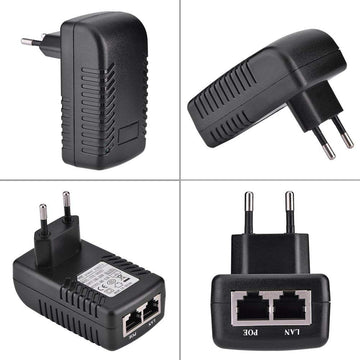 Alimentation 220v 48V 0.5A Murale POE Injecteur Ethernet Adaptateur IP Téléphone Caméra ECLATS DESTOCKAGE