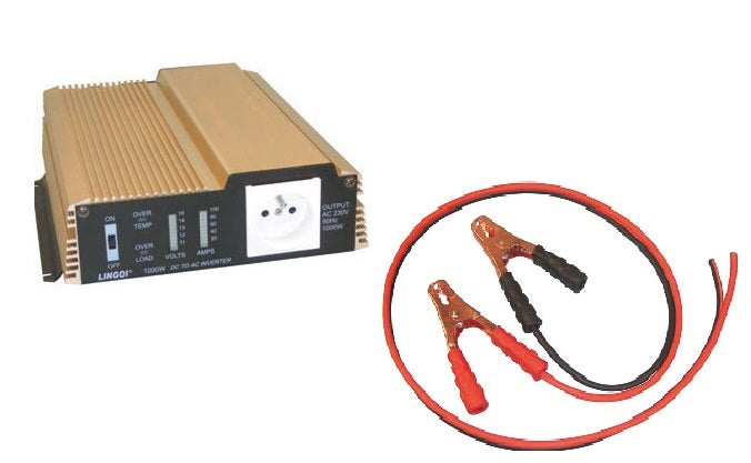 Alimentation 24vcc convertisseur 24v vers 220v 230v 800w en continu 1000w 1500w en crête - ECLATS DESTOCKAGE