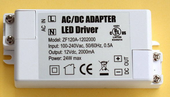 Alimentation ac dc 110v 220v 12v 1a 1.5a 2a 24w driver led 2000ma eclairage alim secteur 100v 240v - ECLATS DESTOCKAGE