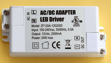 Alimentation ac dc 110v 220v 12v 1a 1.5a 2a 24w driver led 2000ma eclairage alim secteur 100v 240v - ECLATS DESTOCKAGE
