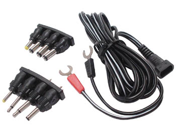 Alimentation chargeur velleman plugc6 8 embouts pour batterie cordon cc a fourches ECLATS DESTOCKAGE