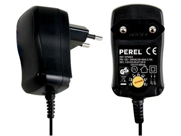 Alimentation compacte 600mA a decoupage psse5 3v 4.5v 5v 6v 7v 9v 12vdc epsse5 7 sorties selectionnables ECLATS DESTOCKAGE