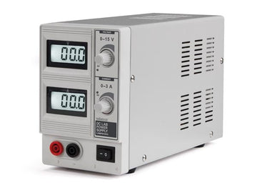 Alimentation de laboratoire labps1503 220v 230vca 0-15 vcc / 0-3 A MAX / double afficheur lcd ECLATS DESTOCKAGE