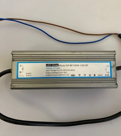Alimentation etanche 110v 220v 24v 38v cc 3a sp-bf100w-10s10p pour projecteur driver led 100w ip67 ECLATS DESTOCKAGE